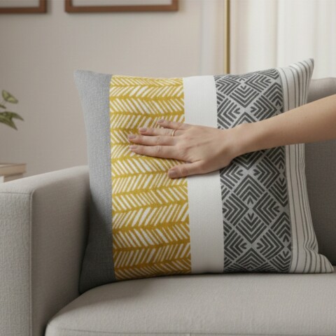 Almohadón Decorativo 45x45 cm - Figuras 01 – Cojín Suave para Cama y Living Almohadón Decorativo 45x45 cm - Figuras 01 – Cojín Suave para Cama y Living