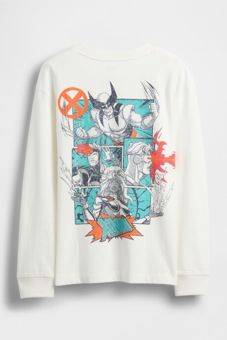 Remera Marvel Niño New Off White