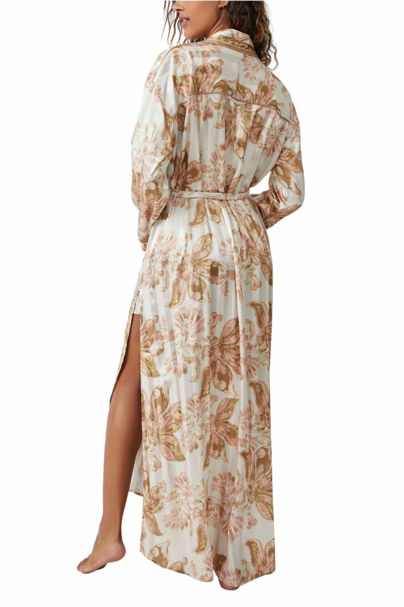 PAJAMA PARTY HOLIDAY ROBE Marfil