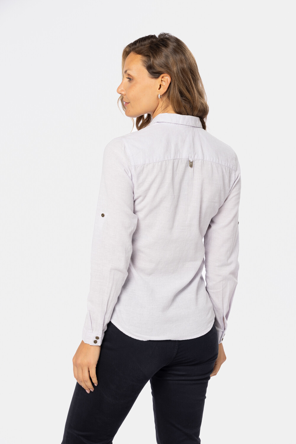 CAMISA DE LINO Lila