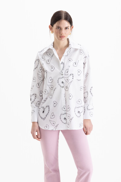 CAMISA HEART Blanco