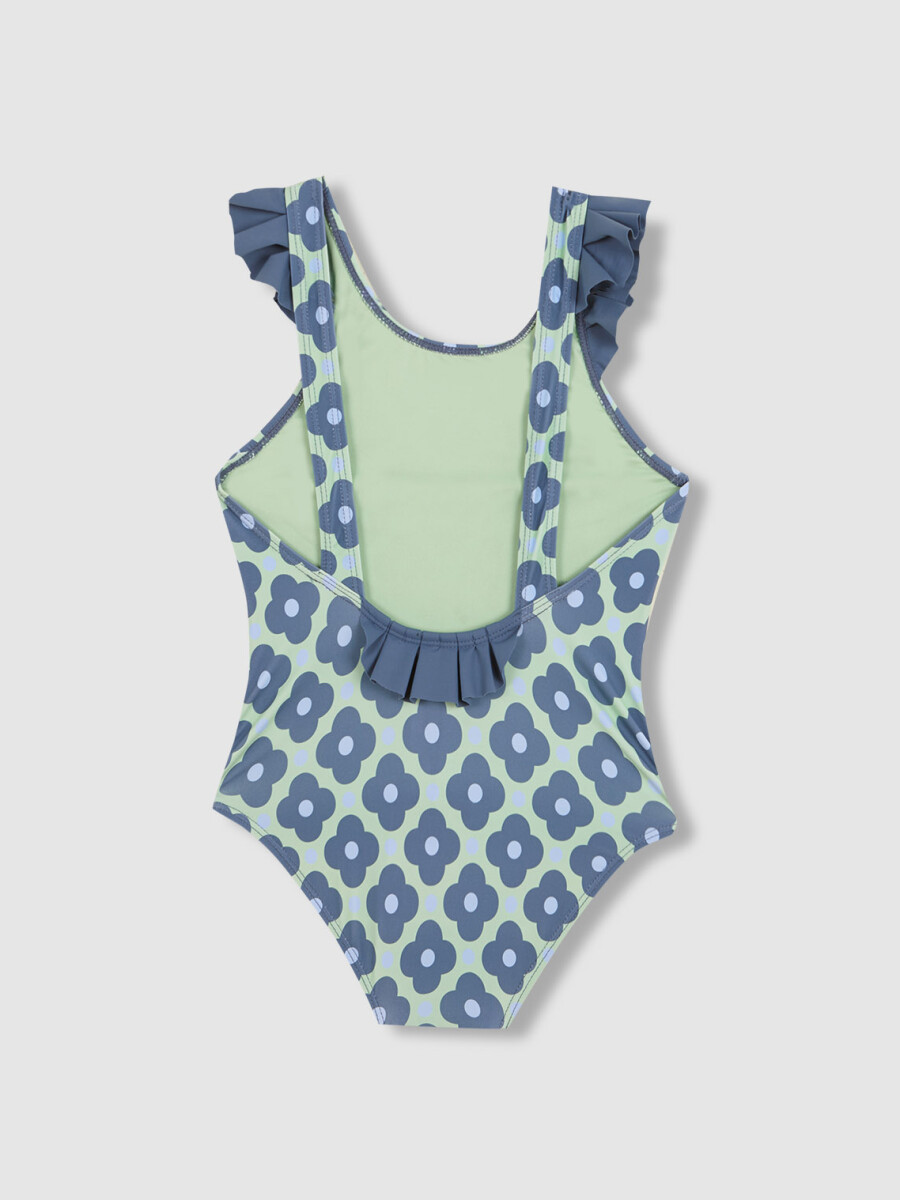 Bañador Estilo Sesentero Verde