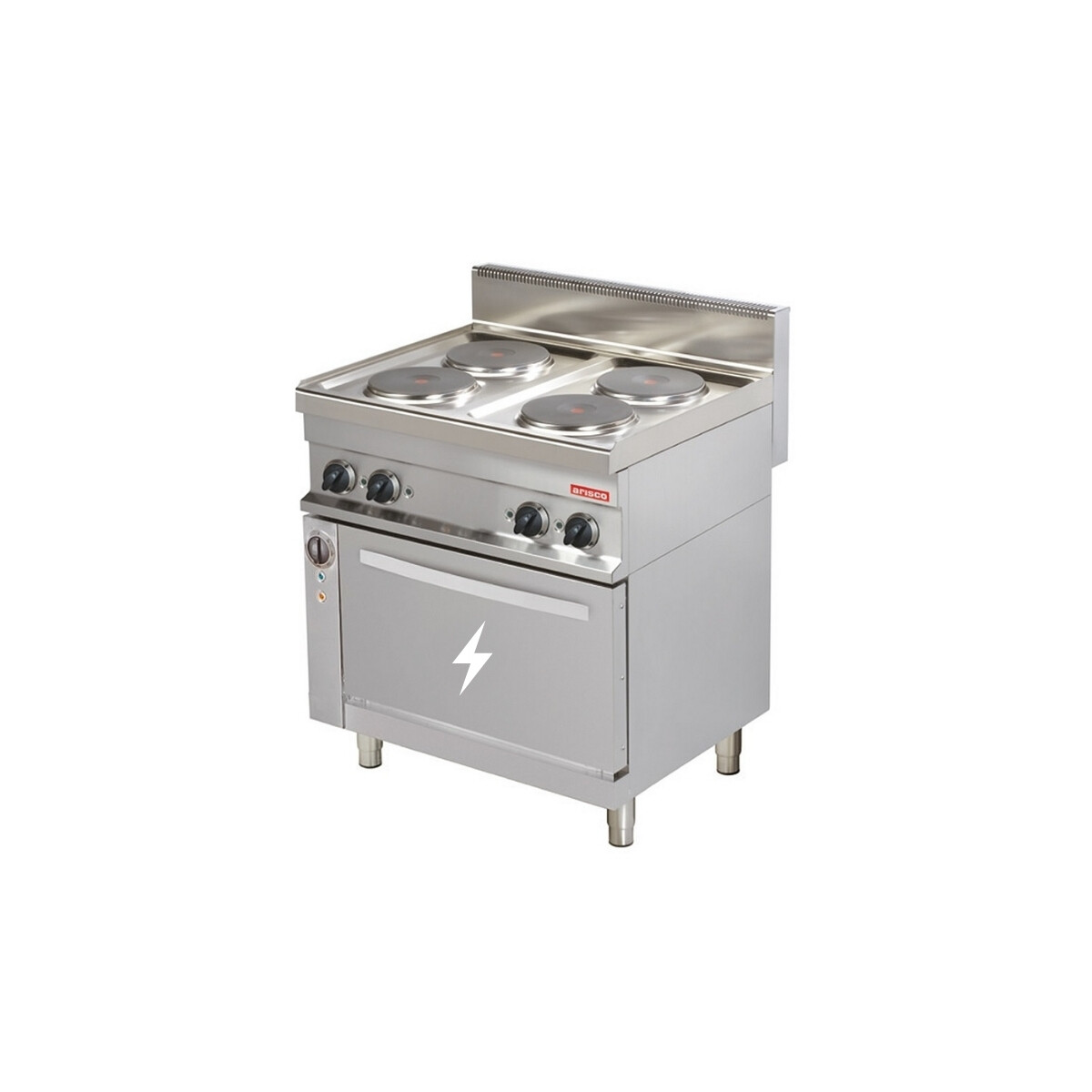 Cocina Eléctrica de 4 Discos con Horno Eléctrico 