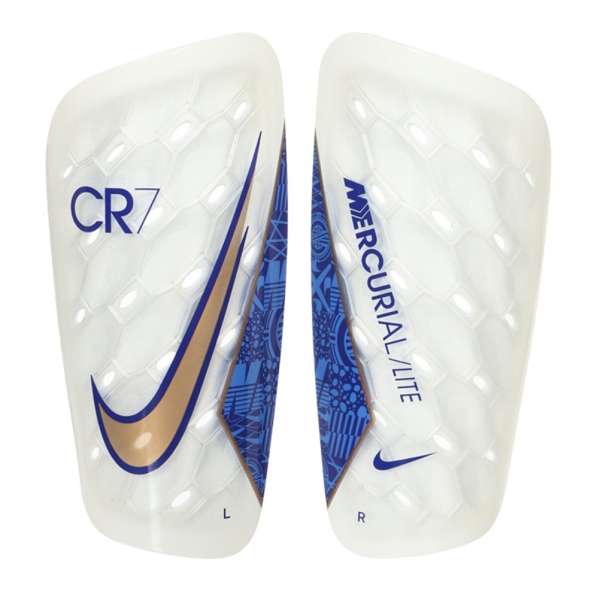 pronto Barry marca Canillera Nike Futbol Unisex CR7 Merc Lite Blanco-Azul - S/C — Menpi