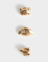 Prendedor Metal Set De Pins Hello Kitty - Dorado