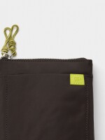 Bolso Bandolera Doble De Nylon marron