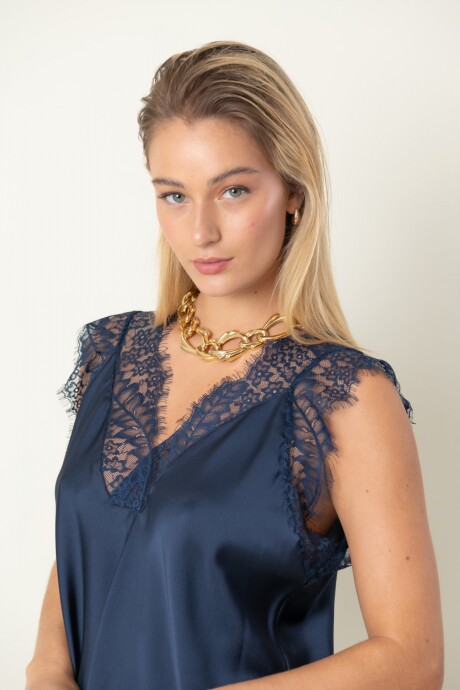 BLUSA AMMOLITA Azul