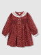 Vestido Smock Cuello Volante Caldera
