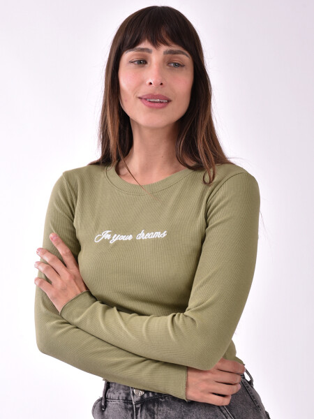 REMERA SPREAD OLIVA