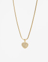 Cadena Corta con Dije Strass Cadena Con Dije Corazón Strass - Dorado