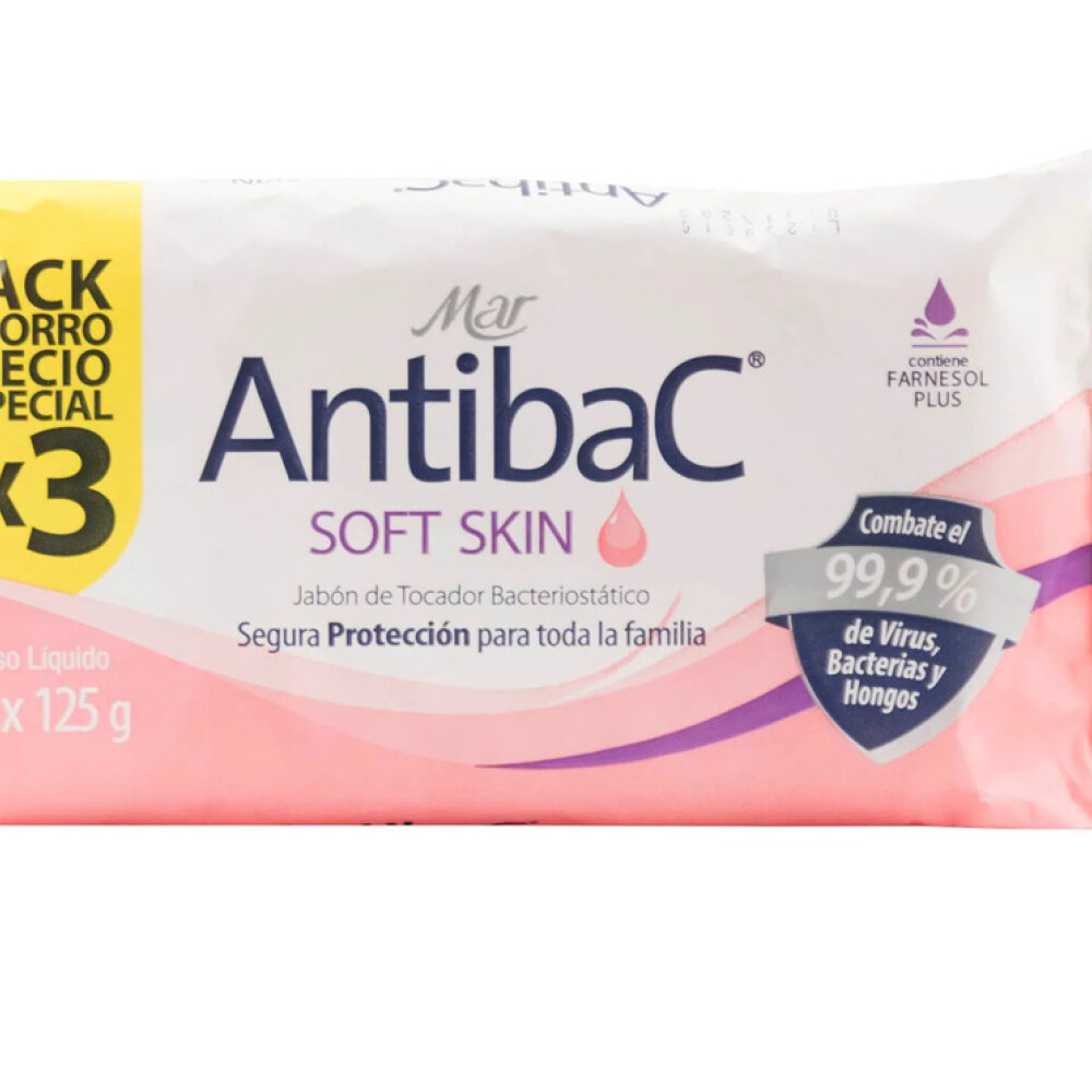 MAR ANTIBAC JABON SOFT SKIN X 3 UNID única
