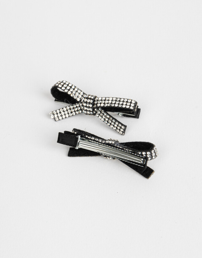 Piquitos Con strass Set De Piquitos Moño & Strass - Combinacion Bicolor