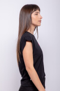 REMERA COLIMNA Negro