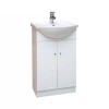 Mueble de pie 2 puertas blanco 50x47x85 cm Mueble De Pie 2 Puertas Blanco 50x47x85 Cm