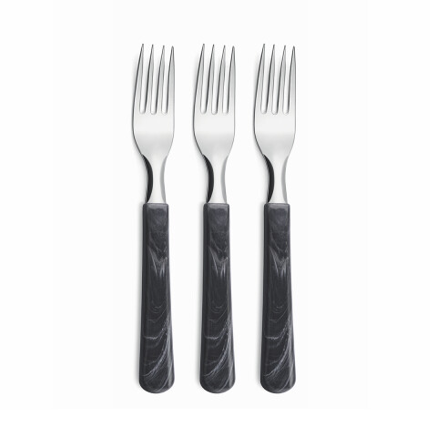 Set X3 Tenedores Elementos de Simonaggio GRIS OSCURO