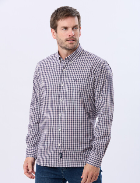 CAMISA SPORT A CUADROS Rojo