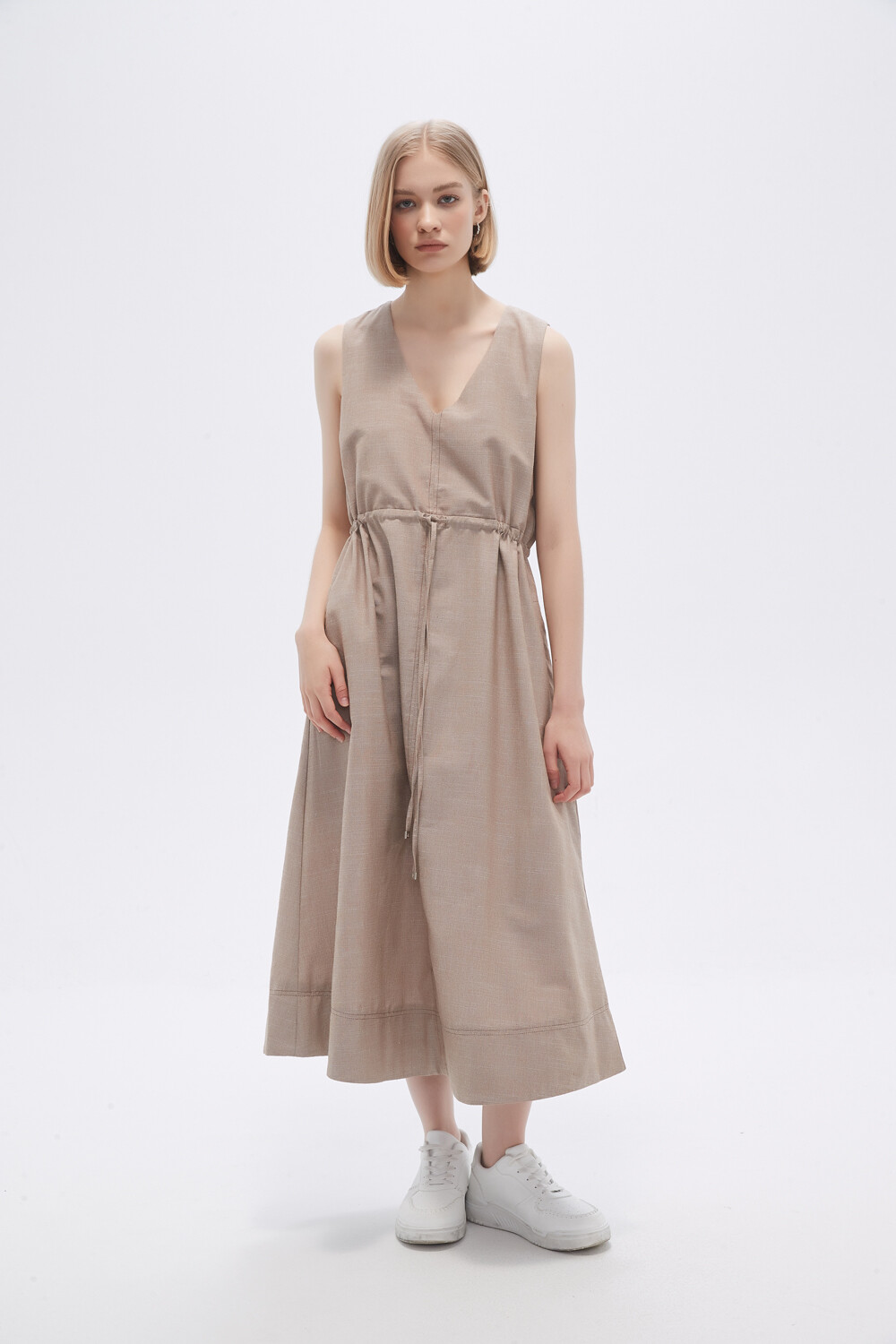Vestido Mexal Beige Oscuro