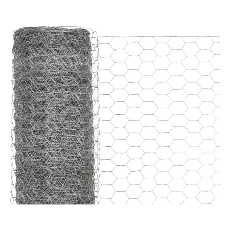 Tejido Electrosoldada Galvanizada Hexagonal 1.24mm 1.00X25M Gris