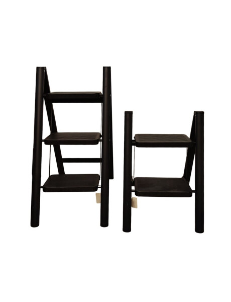 ESCALERA DE 3 NIVELES METAL 39x59x76CM NEGRO ESCALERA DE 3 NIVELES METAL 39x59x76CM NEGRO
