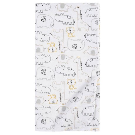 Pack x5 Sabanitas rebozo franela gray animals