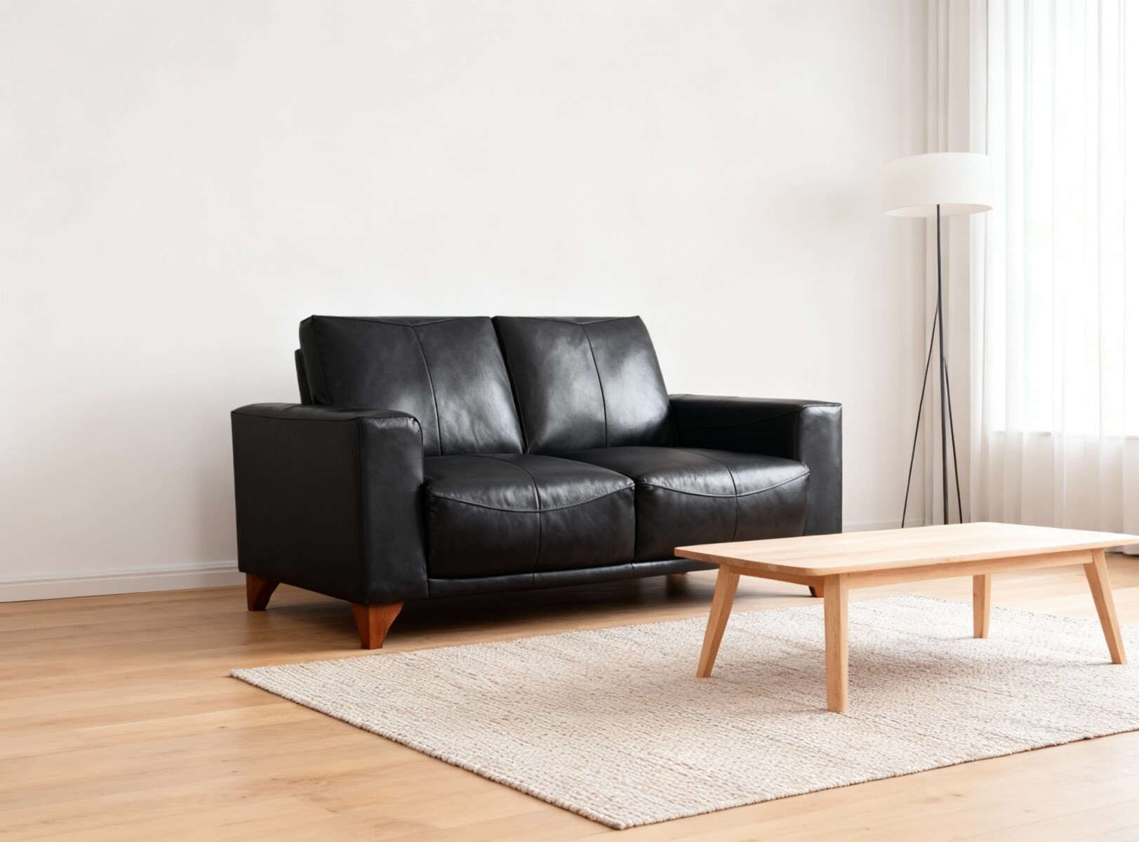 Sofá 3 cuerpos Luzzi 2.00mt - Negro 