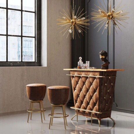 MESA DE BAR LADY ROCK VINTAGE Marrón - -