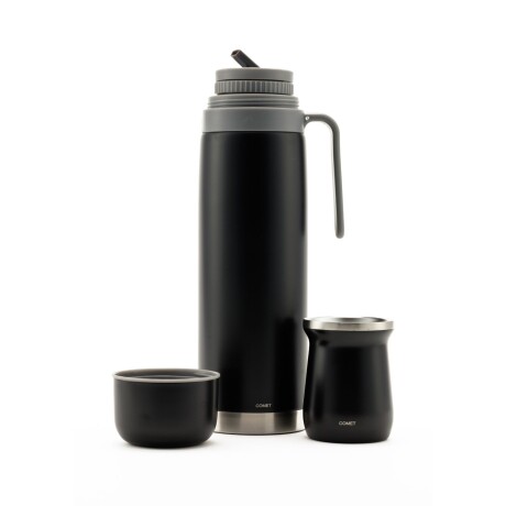 Set termo Comet Bologna 1 lt + Mate de 160 ml Negro