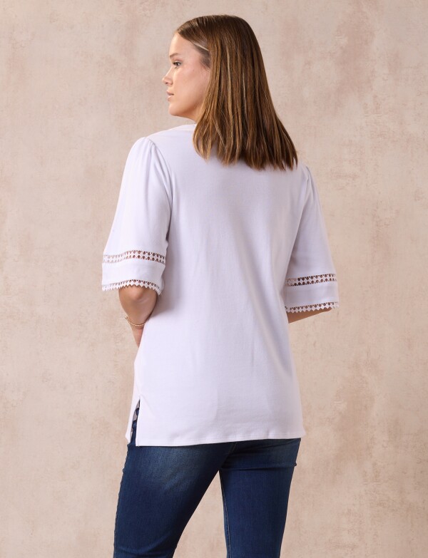 Remera Algodon BLANCO