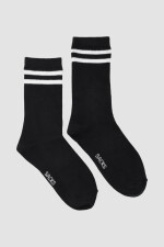 Medias kids de algodón con diseños Negro