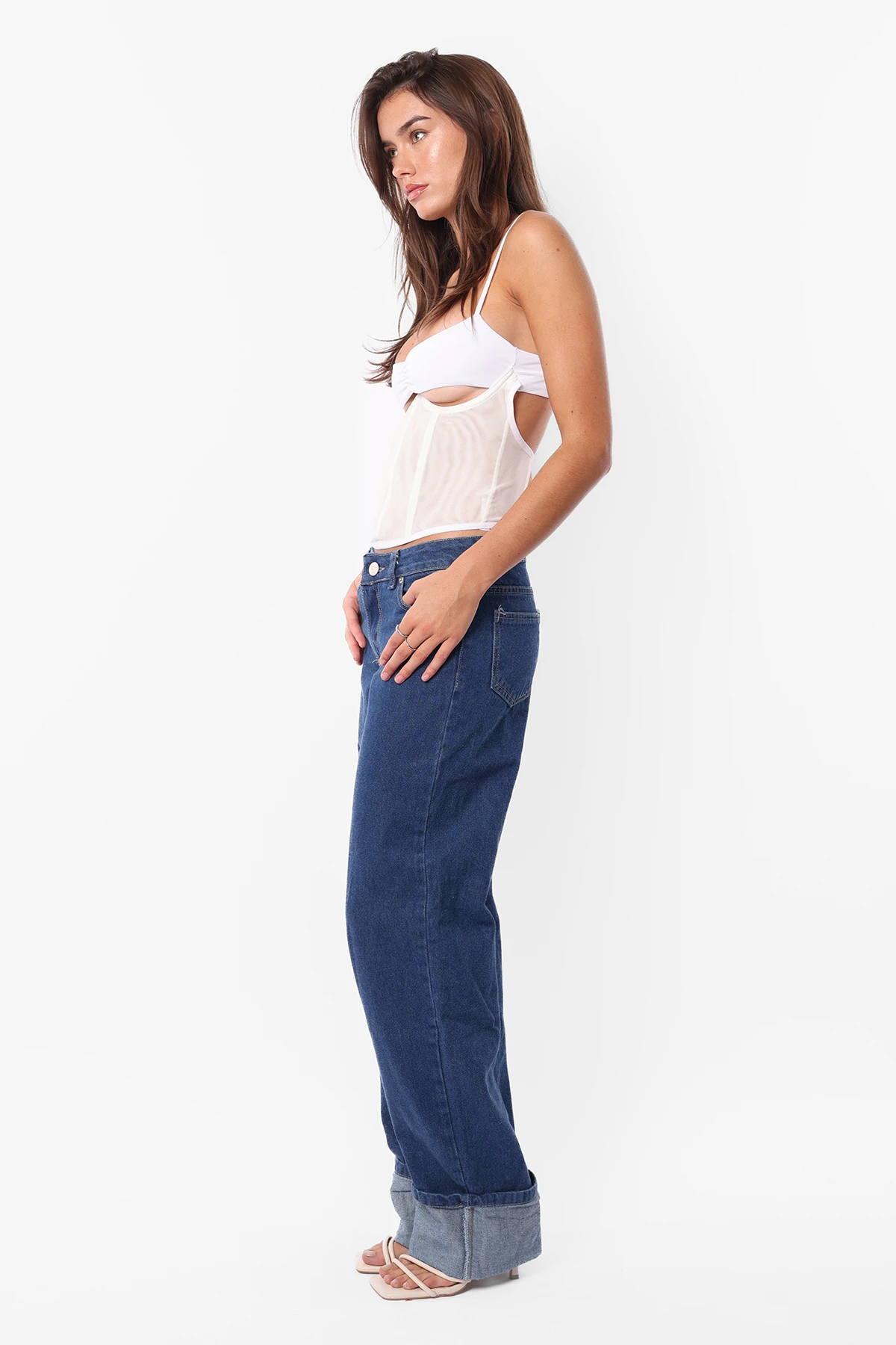 Corset Dusty Blanco