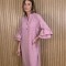 Vestido Flamenco Cuadros Rosa