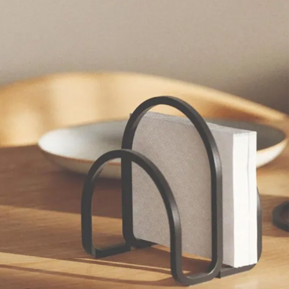 Servilletero negro SQUIRE 