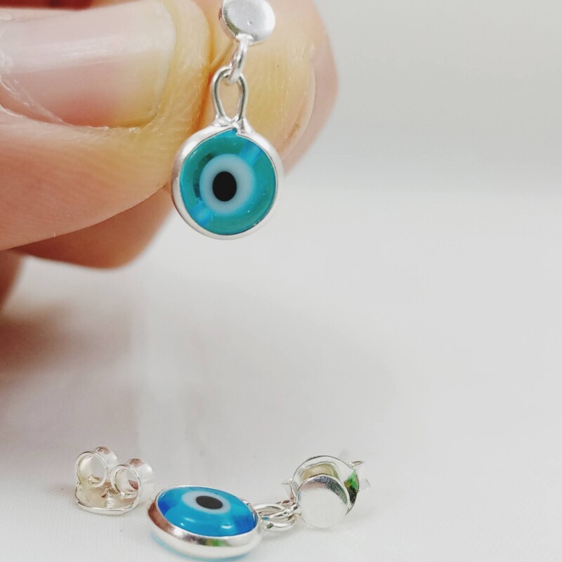 Pendientes Plata 925, Ojo Turco Pendientes Plata 925, Ojo Turco