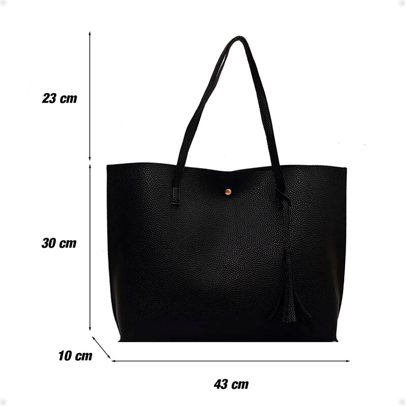 Bolso Cartera de Hombro Negro