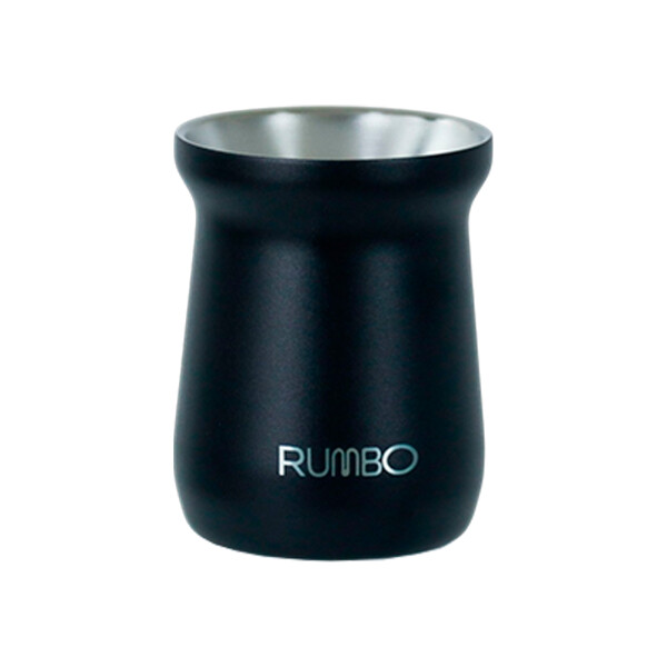 MATE C/TAPA RUMBO 160ML NEGRO MATE C/TAPA RUMBO 160ML NEGRO
