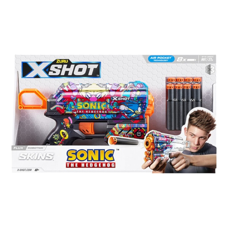 Lanza dardos X-Shot Skins Flux Sonic Lanza dardos X-Shot Skins Flux Sonic