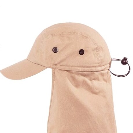 Gorro Visera con Tapanuca Beige