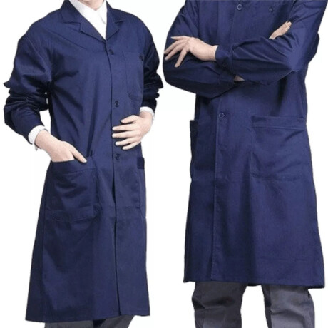 Túnica Médica Unisex Con Bolsillos Argon Marino