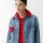 PRE VENTA Campera Couro Jean Crochet Rojo