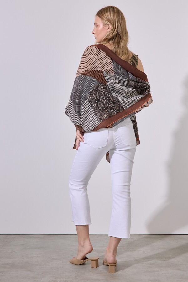 Pashmina Gales MARRON/MULTI