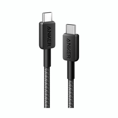 ANKER CABLE 322 USB-C TO USB-C 3FT BRAIDED Cable ANKER USB-C A USB-C Braided Longitud 91CM - Black