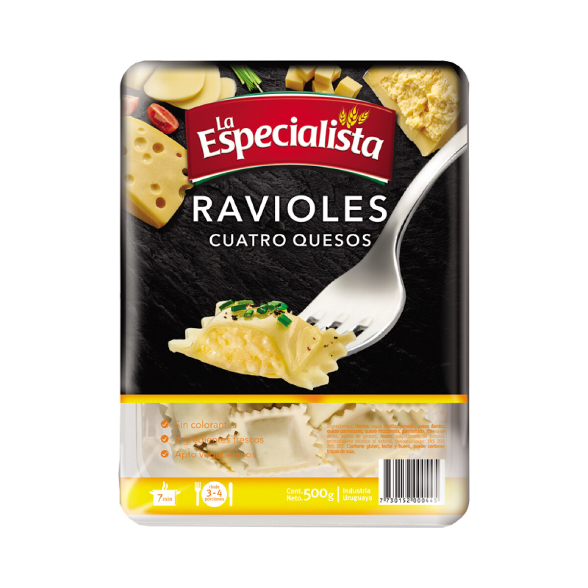 Ravioles 4 quesos La Especialista 500 grs. 