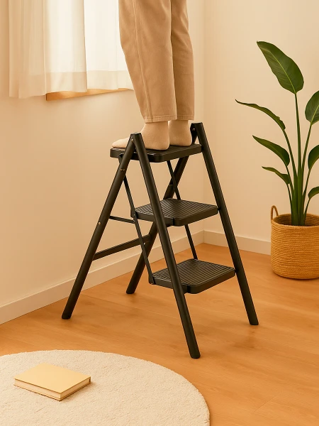 ESCALERA DE HIERRO NEGRO