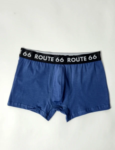 Boxer de algodon con lycra liso Fresh Azul