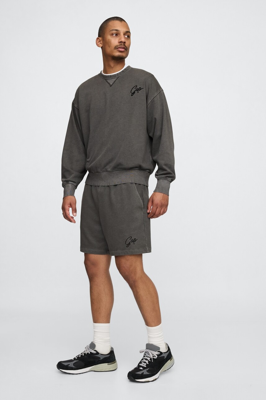 Short Deportivo Sin Felpa Logo Gap Hombre Moonless Night