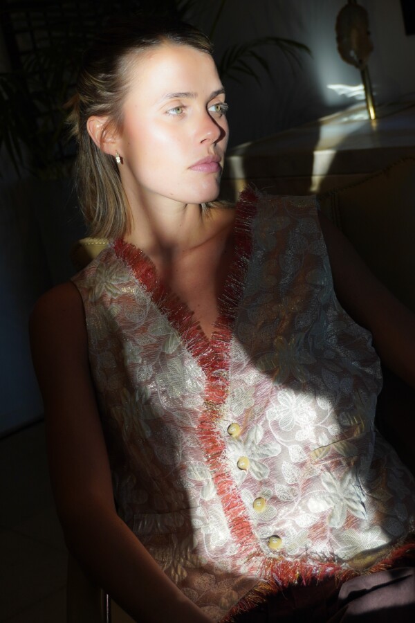 Brocato Vest Rosa