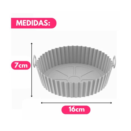 BANDEJA DE SILICONA PARA FREIDORA 20*17*5CM CELESTE
