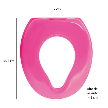 Asiento Infantil Adaptador Reductor Plástico p/Inodoro Water Fucsia