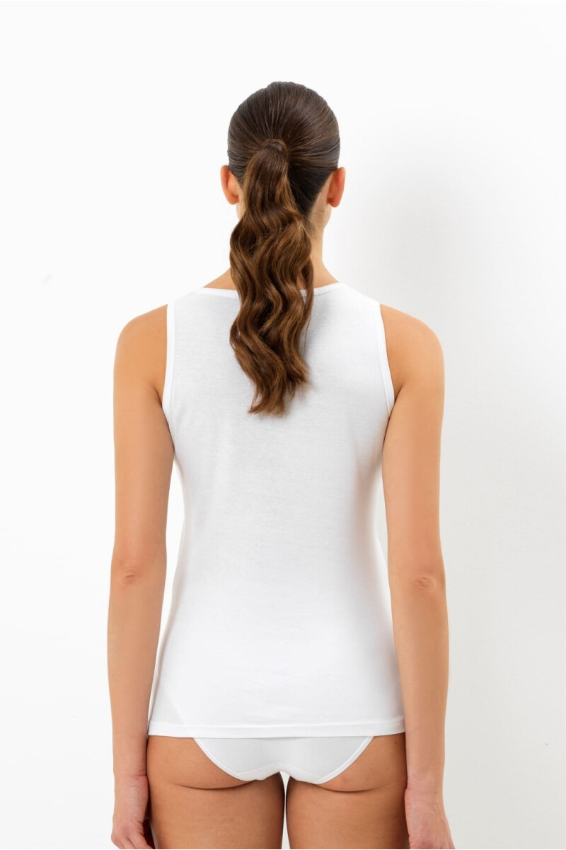 MUSCULOSA 100% ALGODÓN BLANCO