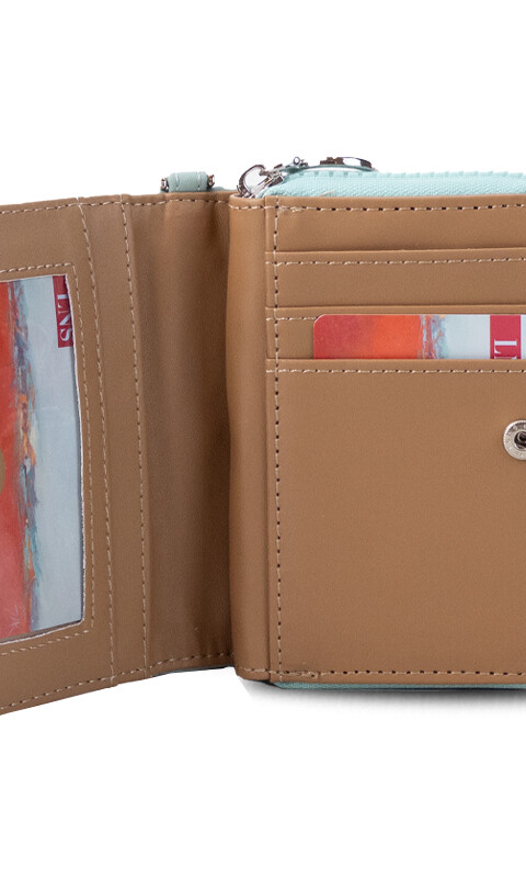 BILLETERA VERA AGUAMARINA